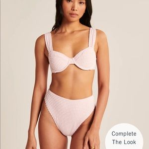 Abercrombie Tall Side High-Waist Cheeky Bikini Bottom